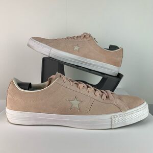 Converse Women’s Dusk Pink Suede One Star Pro Low Lace up Sneakers Shoes Size 14